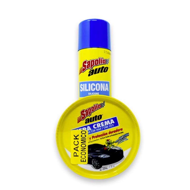 Sapolio Auto Silicona Spray+Cera Auto